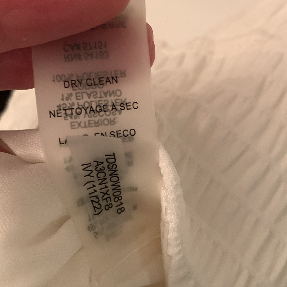 Tommy Hilfiger White Shirred Dress - Picture 6 of 6